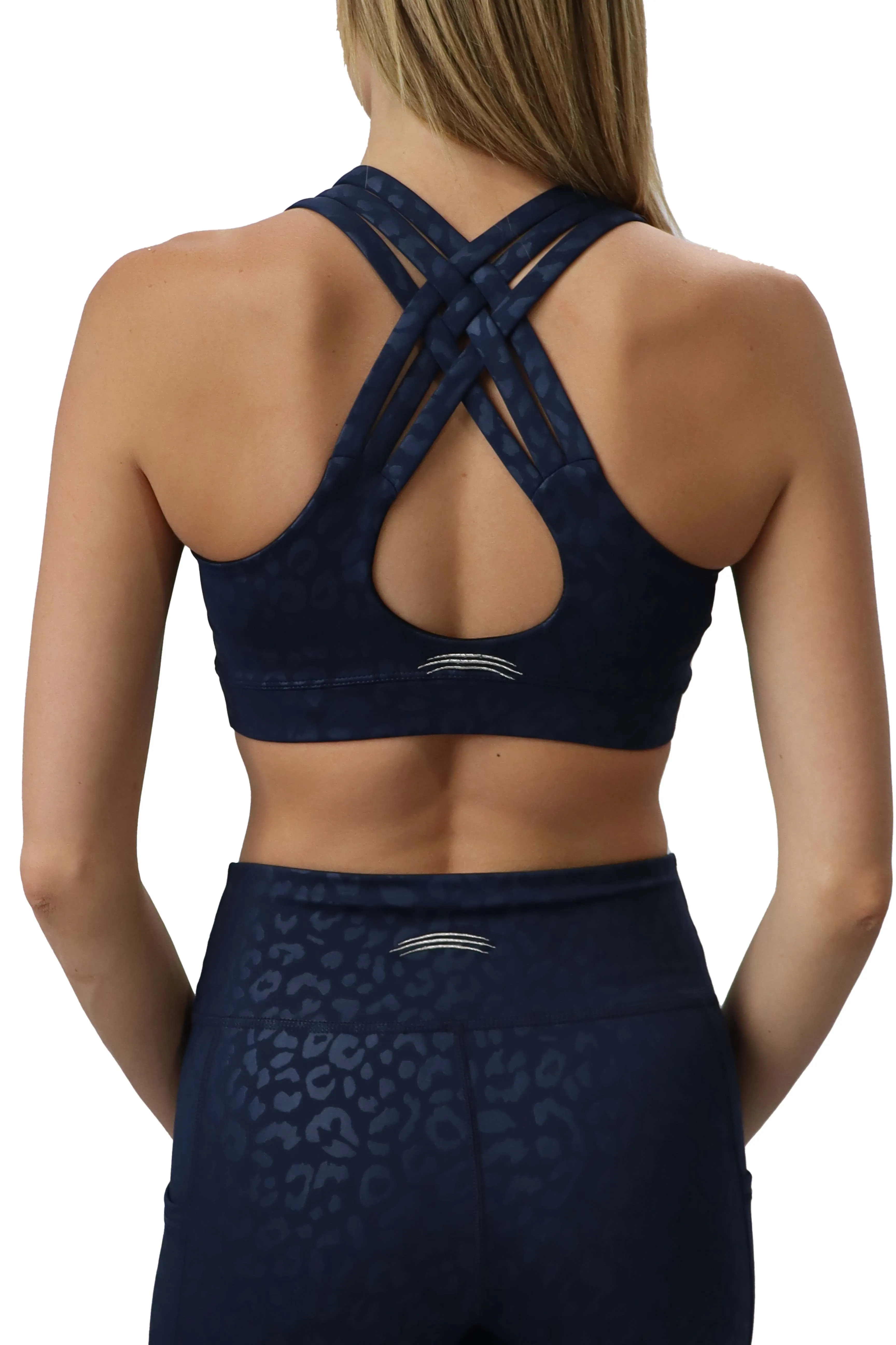 3300 - "OOH LA LA Leopard" Criss Cross Bra/ Various Colors