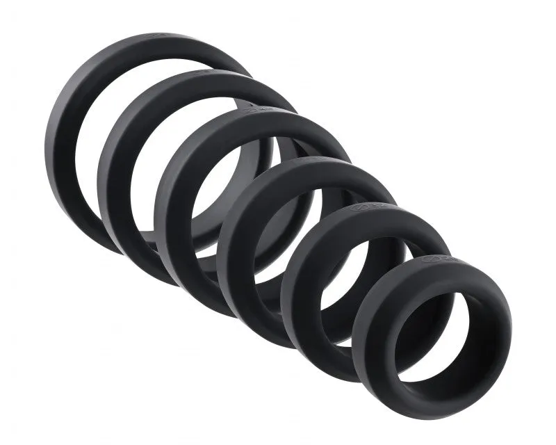 6-Piece  Ring Set - Black