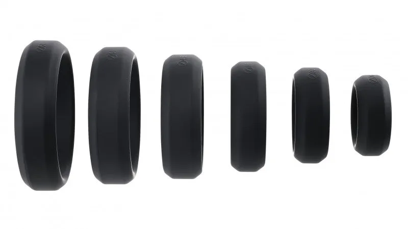 6-Piece  Ring Set - Black