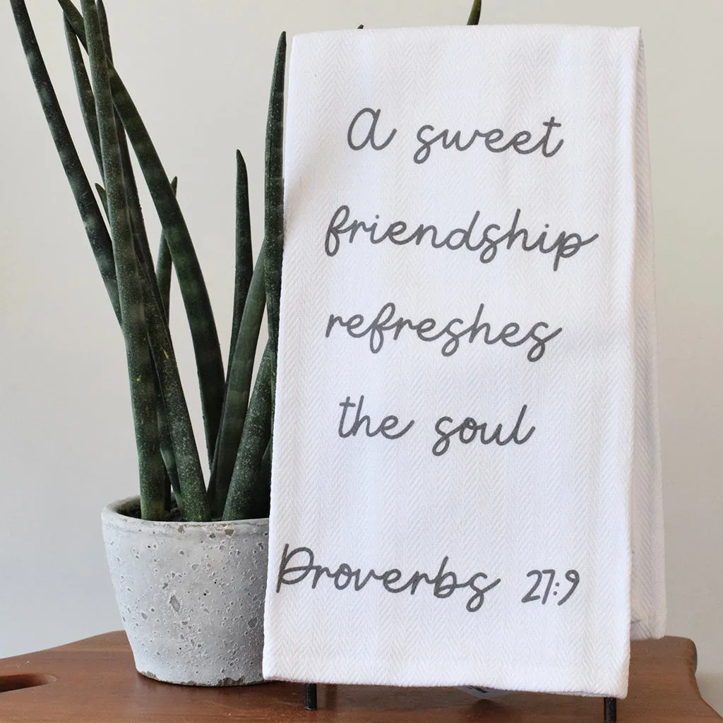 A Sweet Friendship Refreshes The Soul Hand Towel