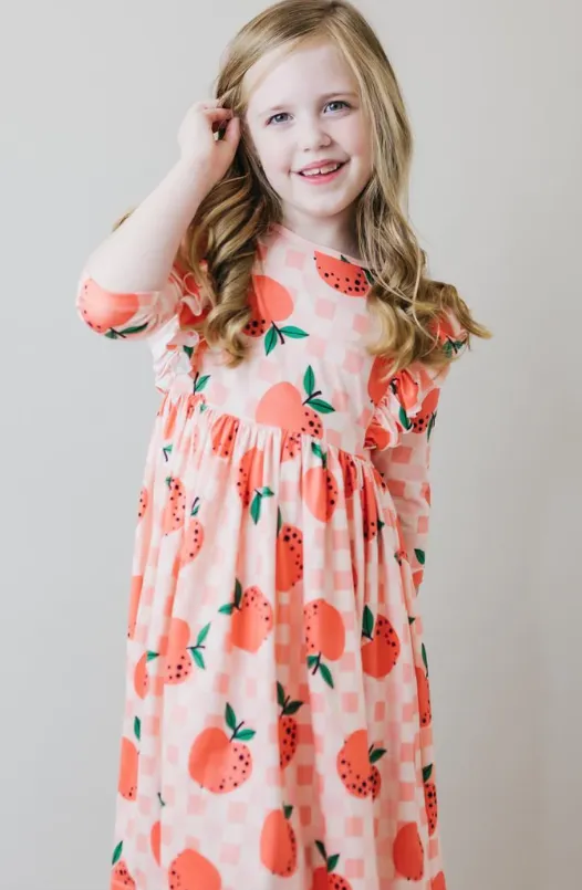 Apple Orchard Ruffle Twirl Dress