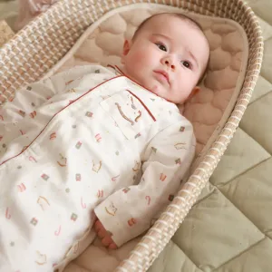 Avery Row Christmas Nutcracker Baby Sleepsuit