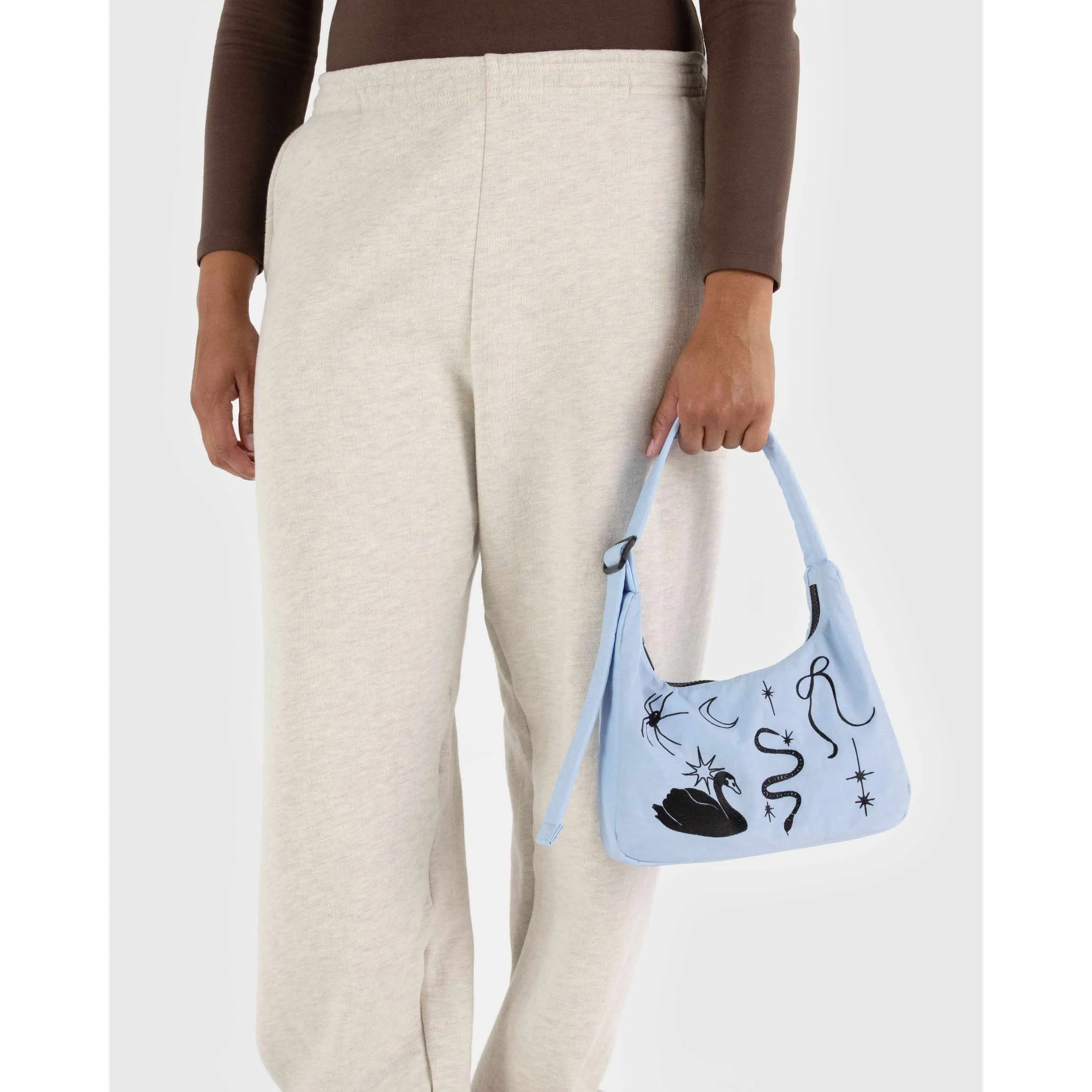 Baggu - Mini Nylon Shoulder bag - Embroidered Ballet Icons