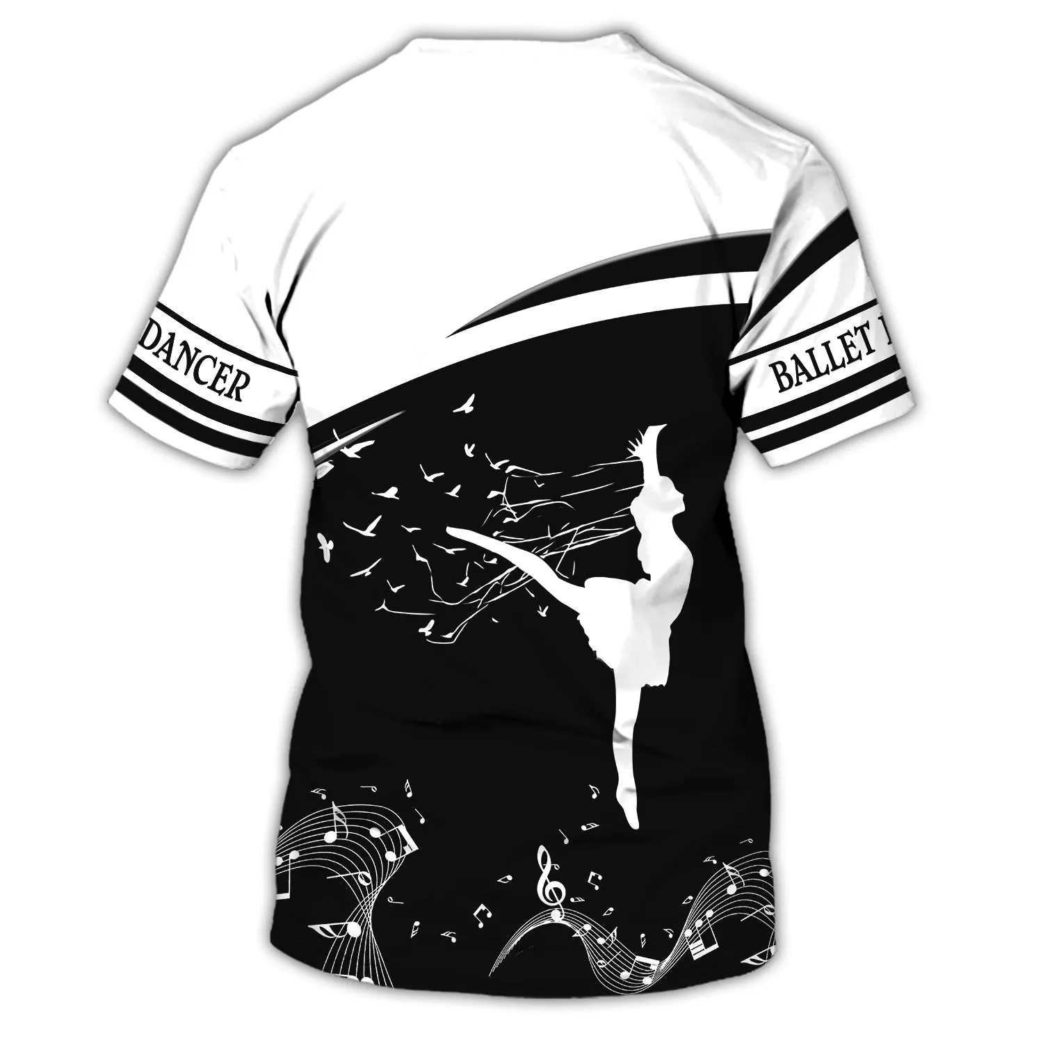 Ballet Dancer 1 - Personalized Name 3D TShirt - HTA