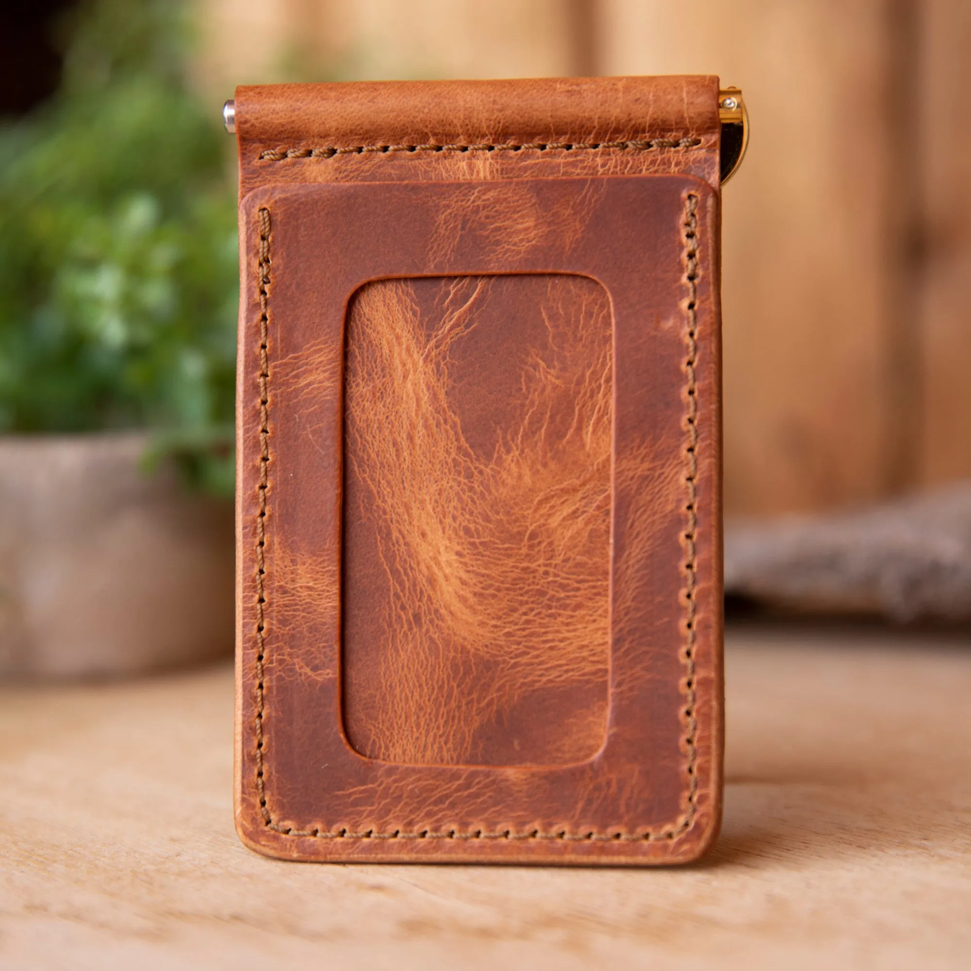 Bar Clip Wallet Italian Leather