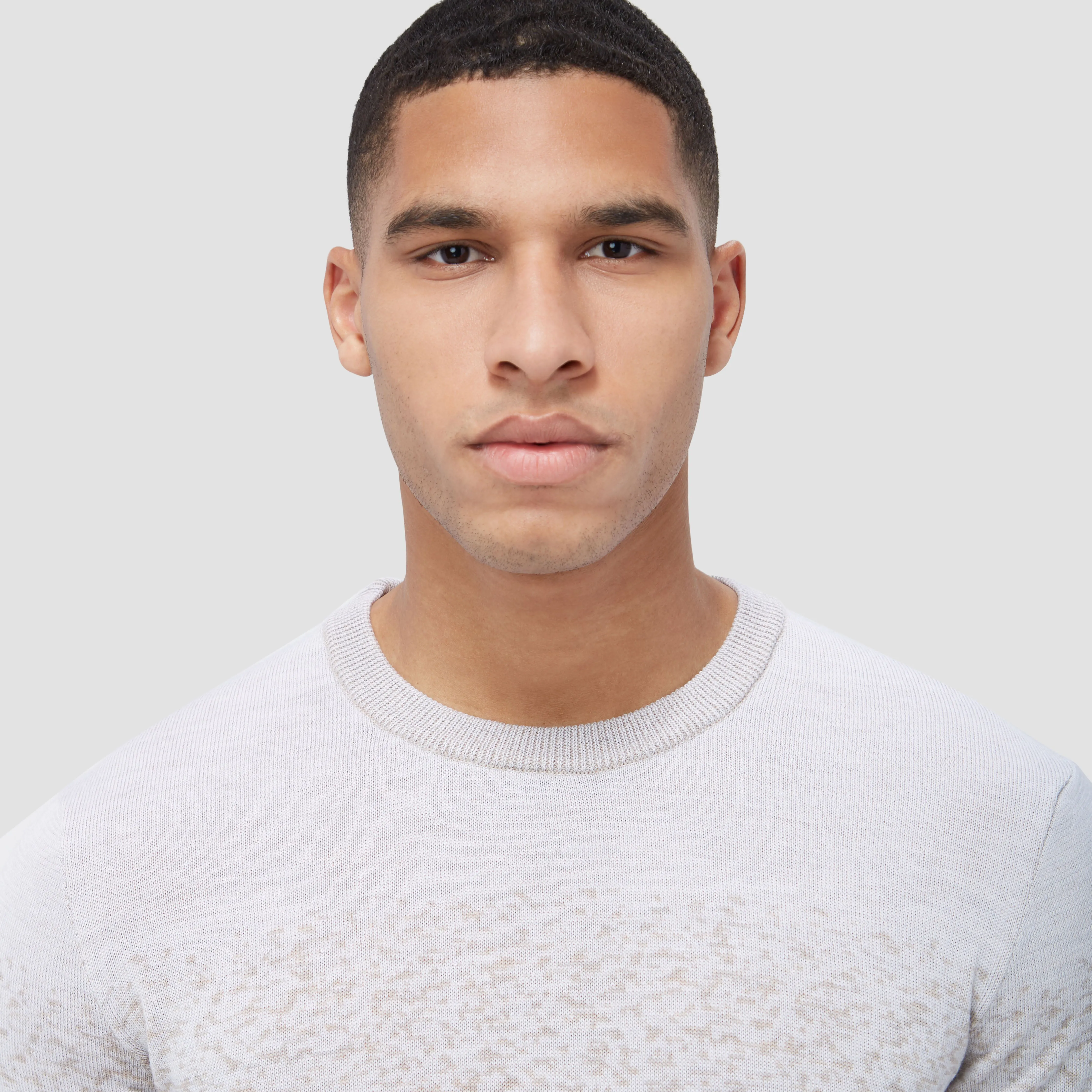 Bicolor Crew Neck Sweater