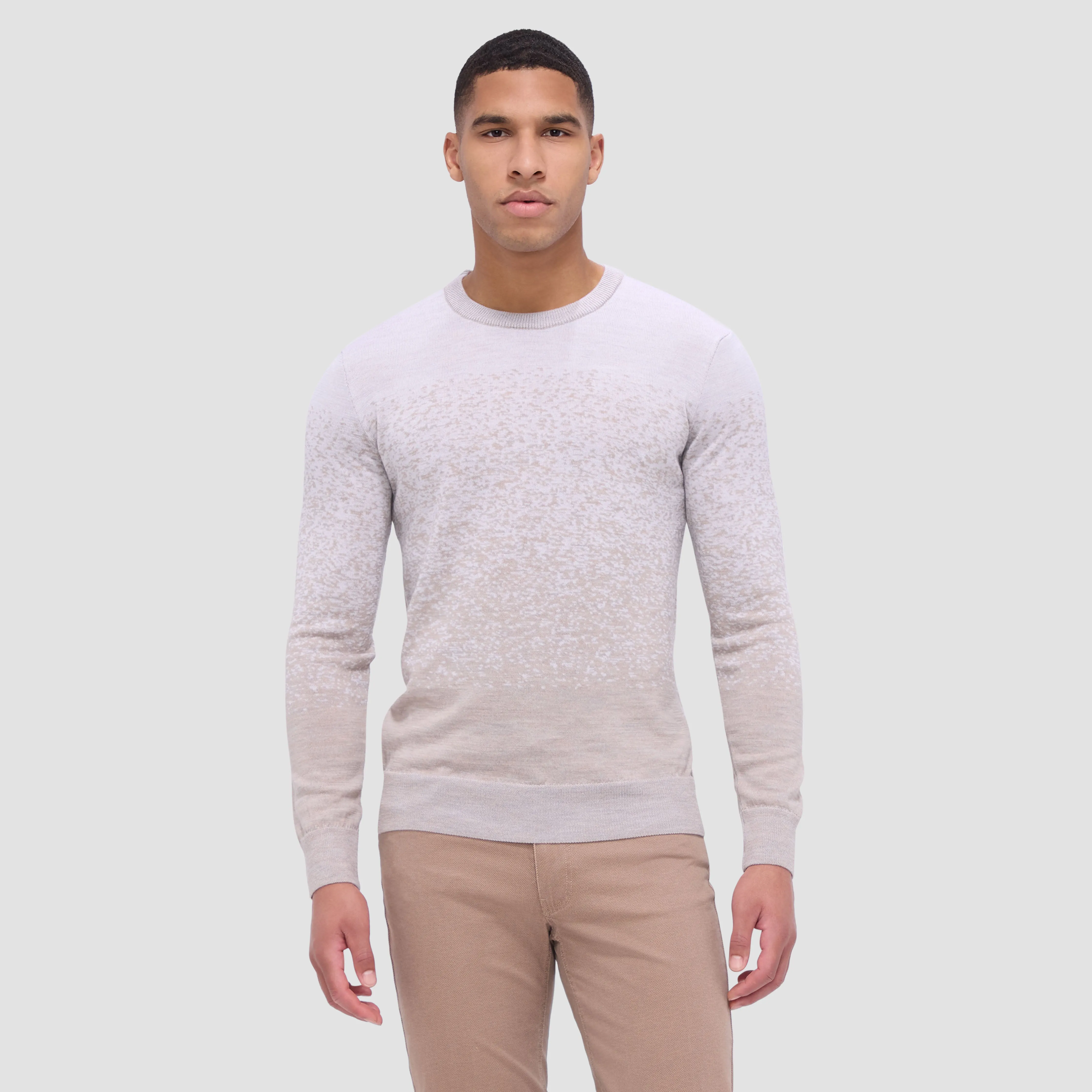 Bicolor Crew Neck Sweater