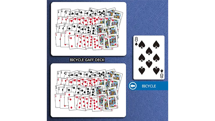 Bicycle Gaff Rider Back (Red) Playing Cards by Bocopo