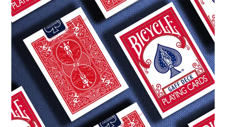 Bicycle Gaff Rider Back (Red) Playing Cards by Bocopo