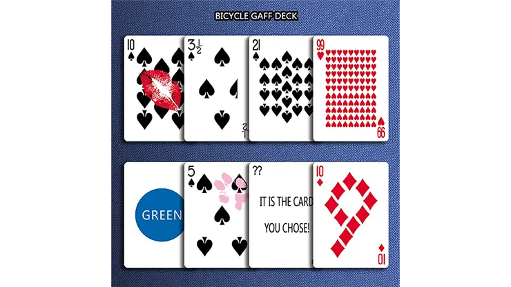 Bicycle Gaff Rider Back (Red) Playing Cards by Bocopo