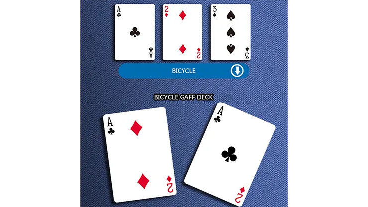 Bicycle Gaff Rider Back (Red) Playing Cards by Bocopo