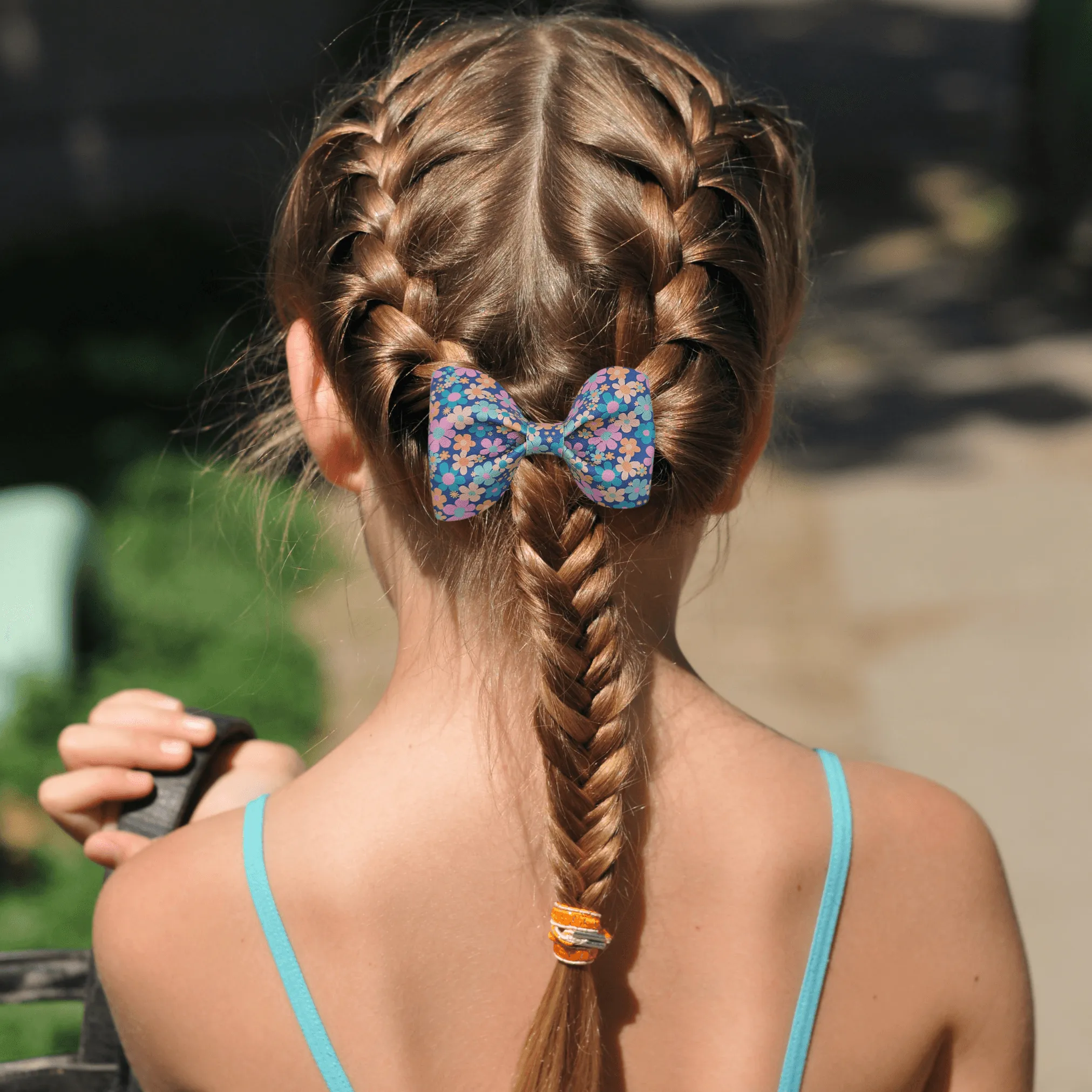 Black Glitter Pinch Hair Bow