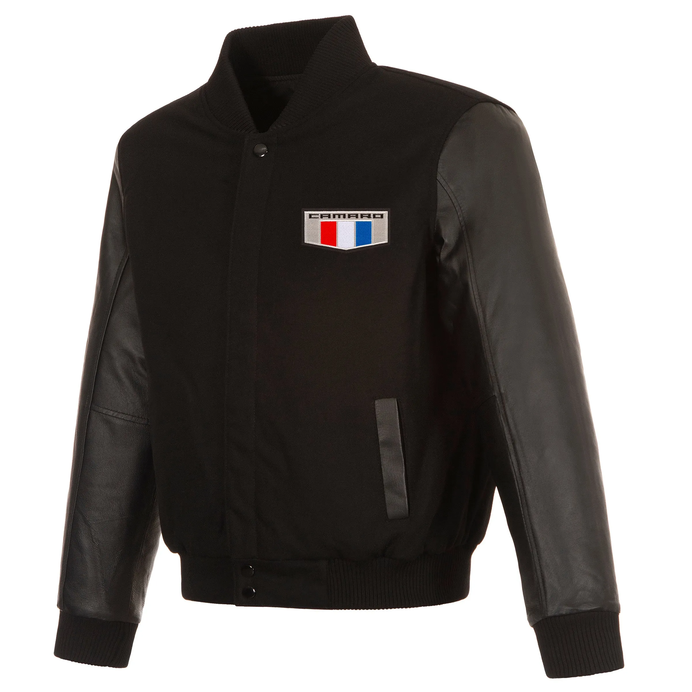 Camaro Reversible Wool and Leather Jacket