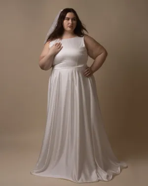 Chelsea Morning | Satin Wedding Gown