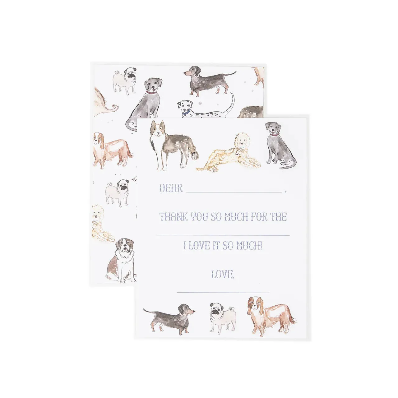 Children's "Puppy Dog" Thank You Notecards
