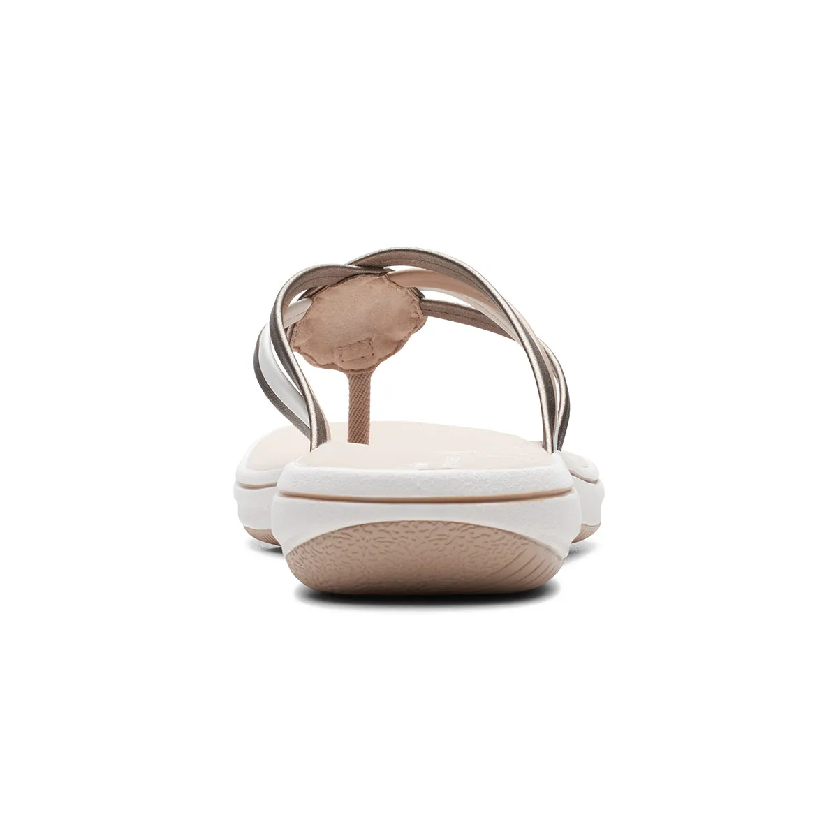 Clarks Breeze Coral Women's Thong Sandals in Coral Metal
