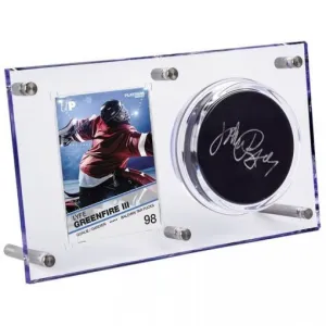Clear Puck & Card Flip Display