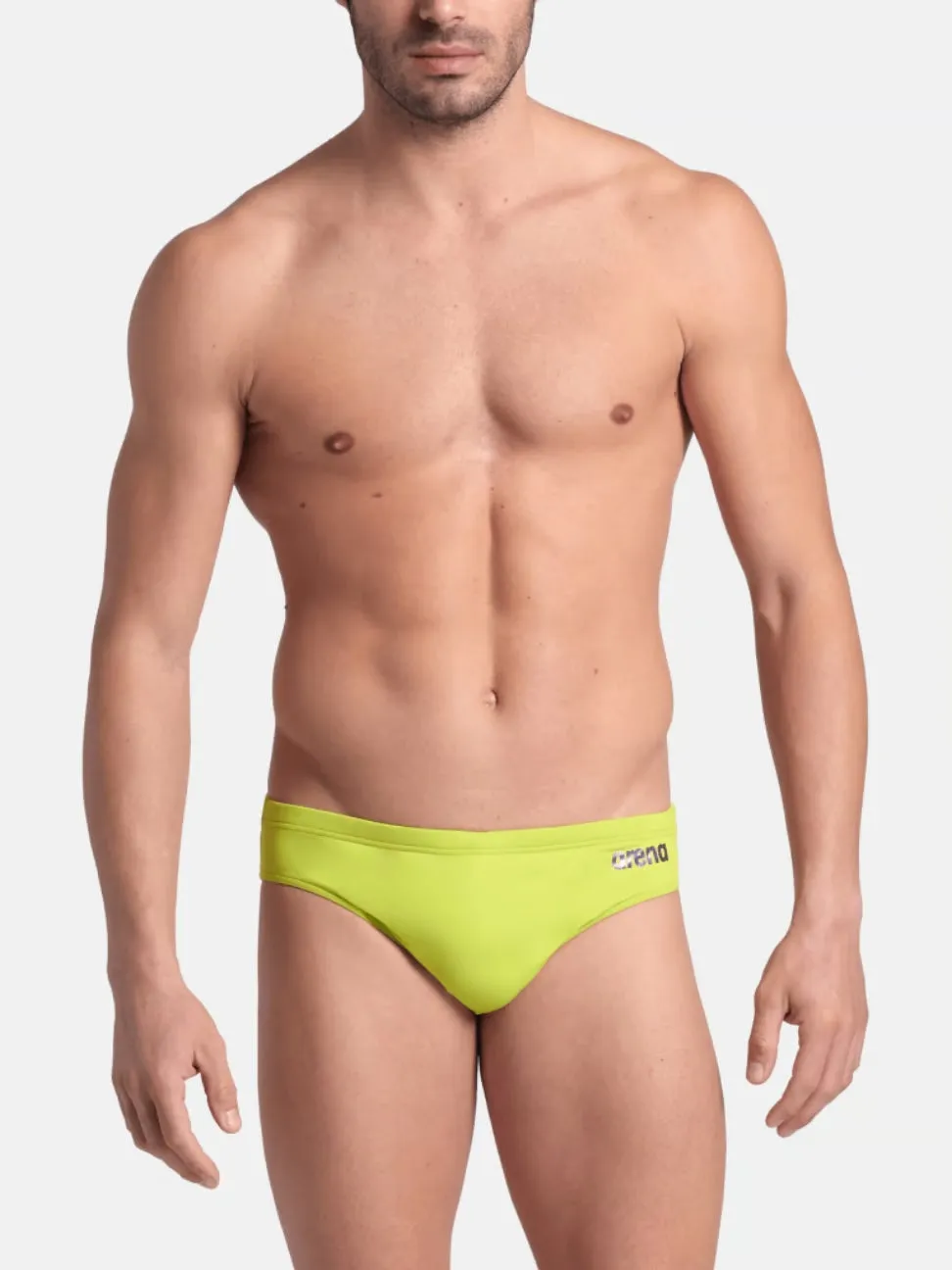 COSTUME ARENA UOMO SLIP NUOTO PISCINA SOFT GREEN SOLID BRIEF