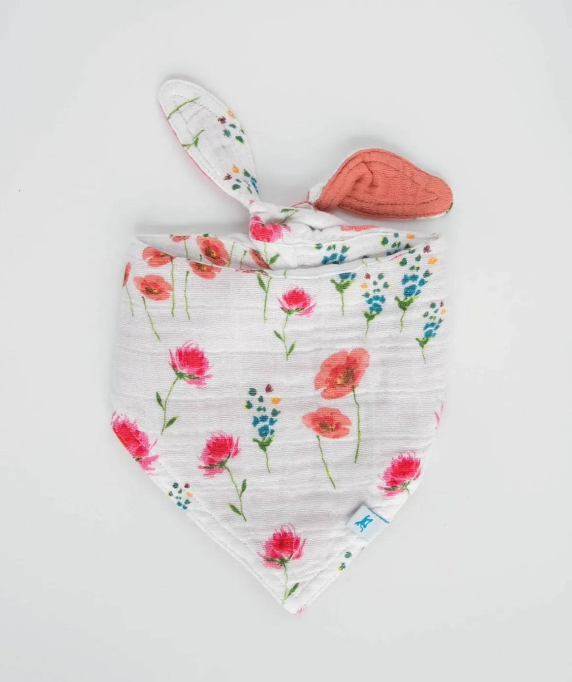 Cotton Muslin Reversible Bib- Wild Mums