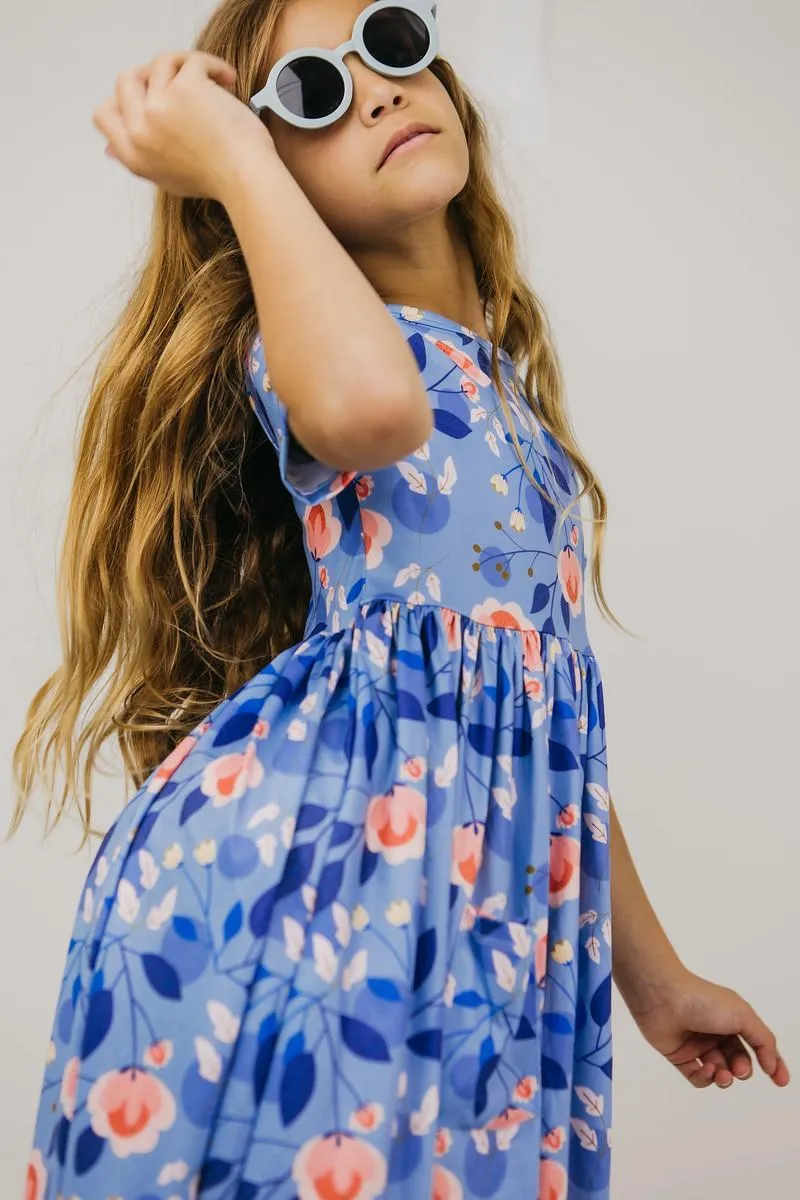 Country Blooms S/S Pocket Twirl Dress