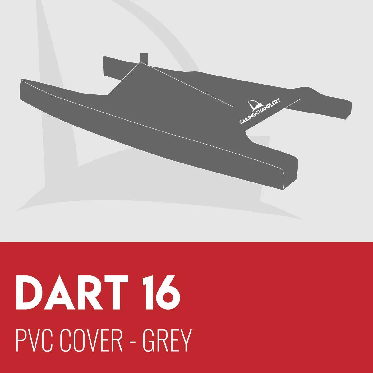 Dart 16 Boat Cover - PVC - Grey