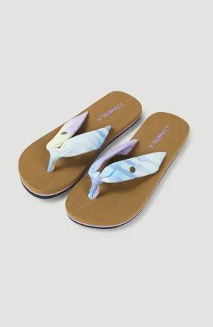 Ditsy Sun Sandalen | Blue Tie Dye