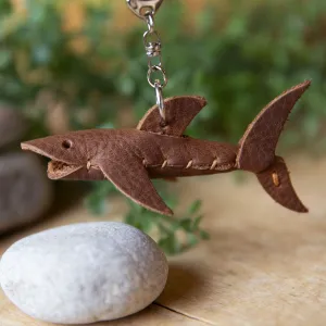 DIY Leather Animal Shark Keychain Kit