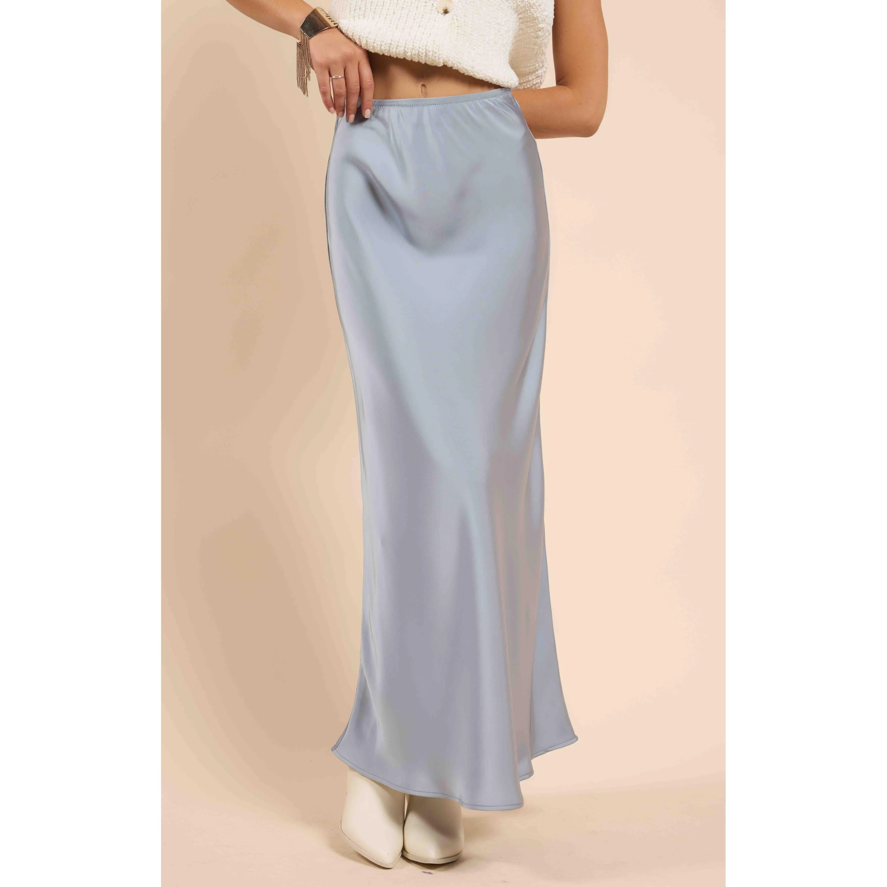 EL SOL SLIP MAXI SKIRT