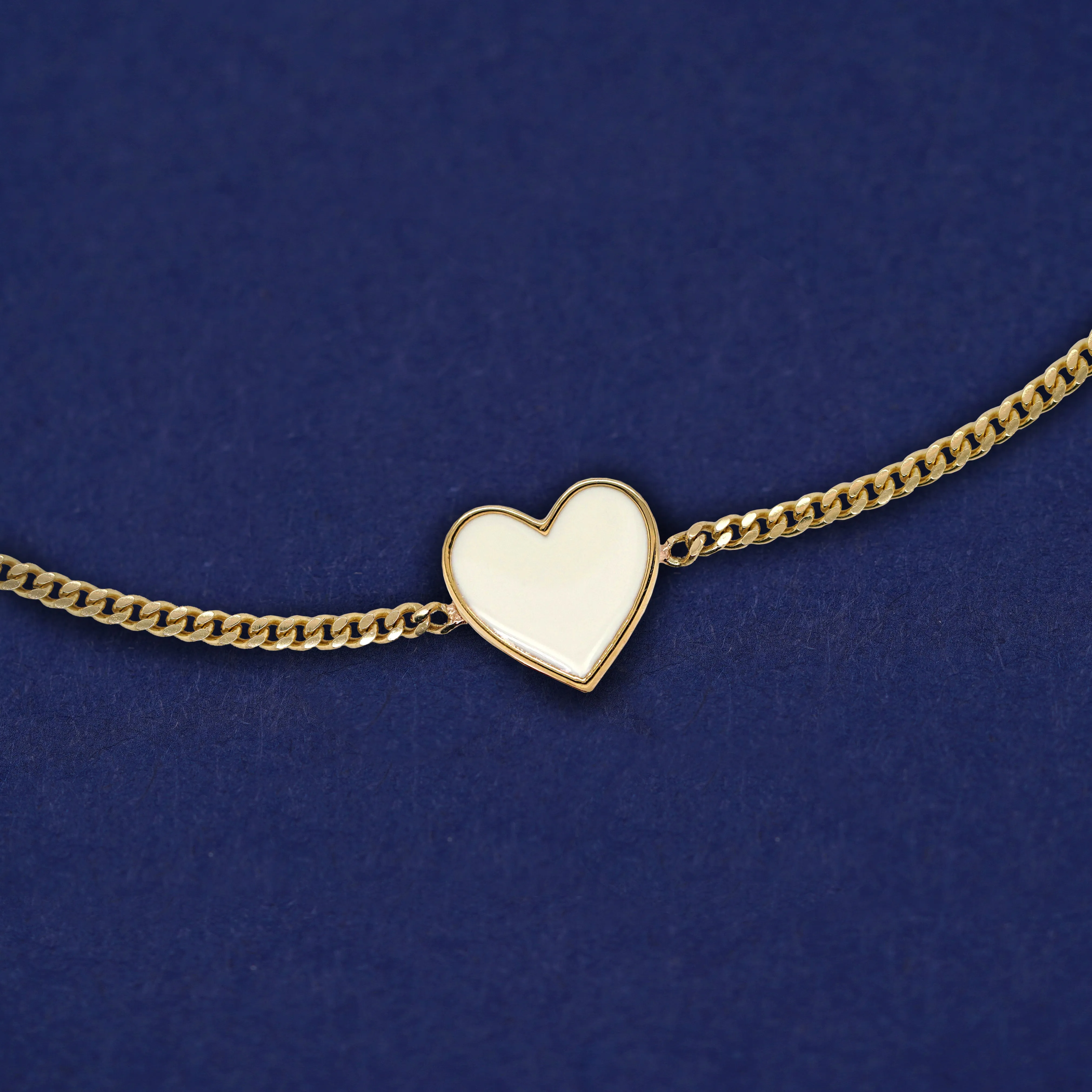 Enamel Heart Bracelet