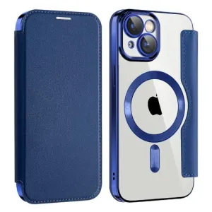 Etui Flip Wallet Magsafe iPhone 11 - Niebieski
