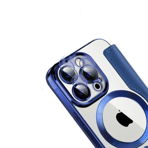 Etui Flip Wallet Magsafe iPhone 11 - Niebieski