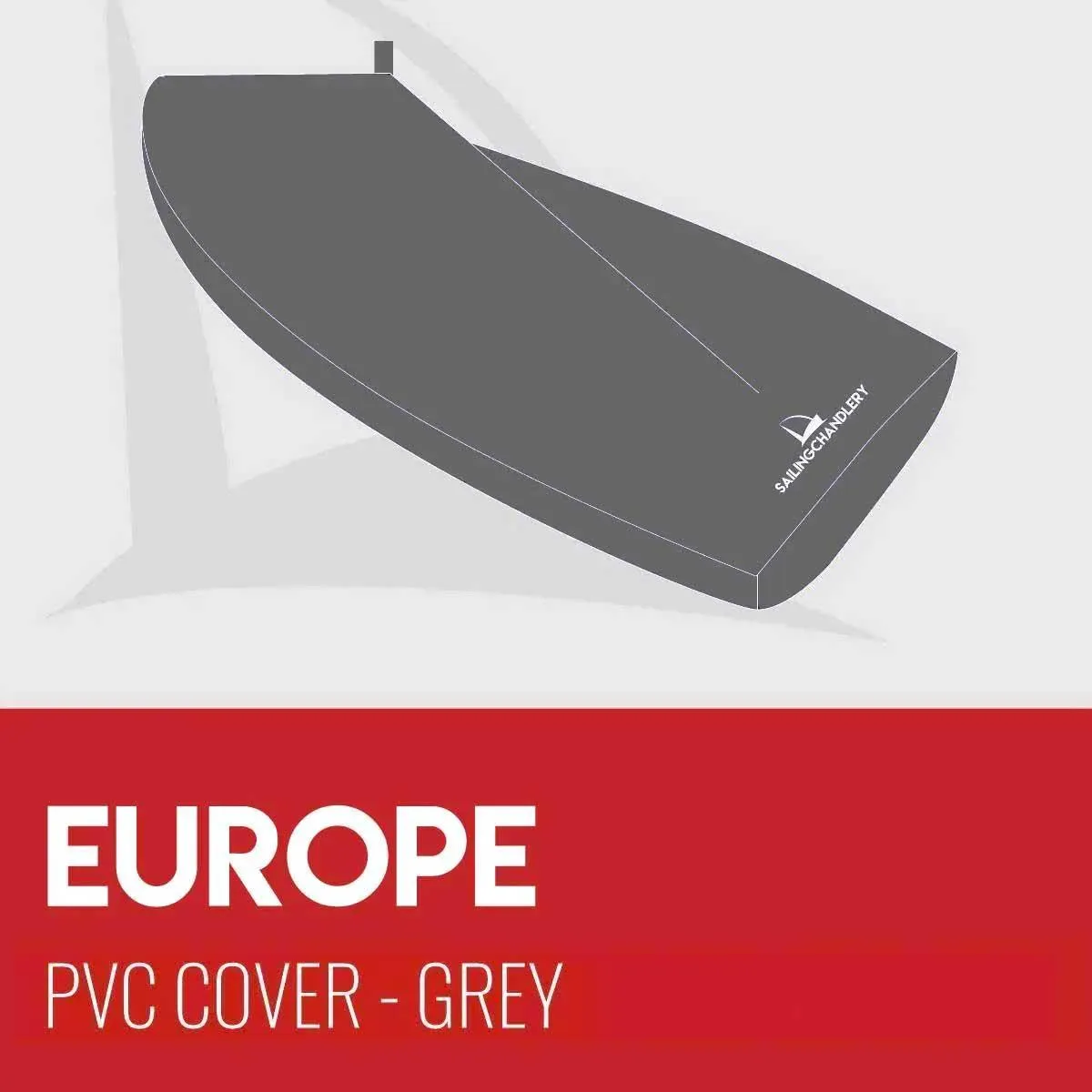 Europe Dinghy Cover - Boom Up - PVC Grey