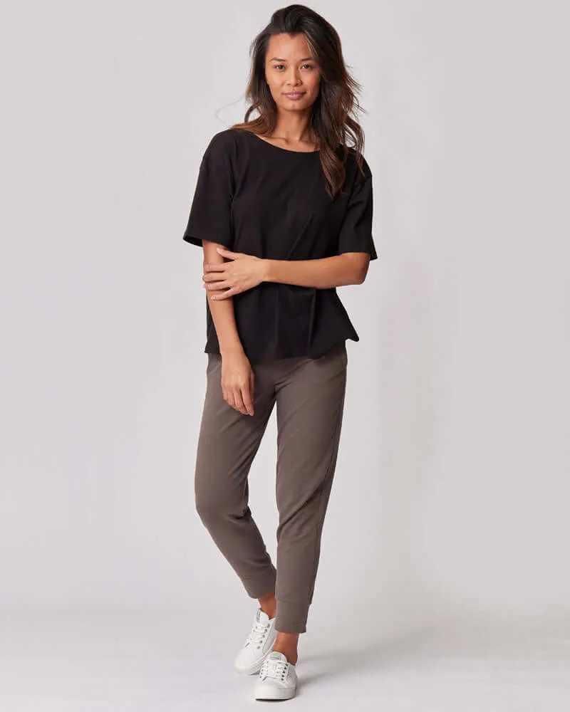Everywhere Nursing & Maternity V-Neck Tee | Black