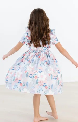 Field of Flowers S/S Ruffle Twirl Dress