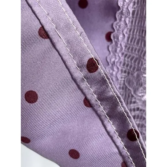 Free People Bad for You Slip / petal Lavender Polka Dot Short Dress