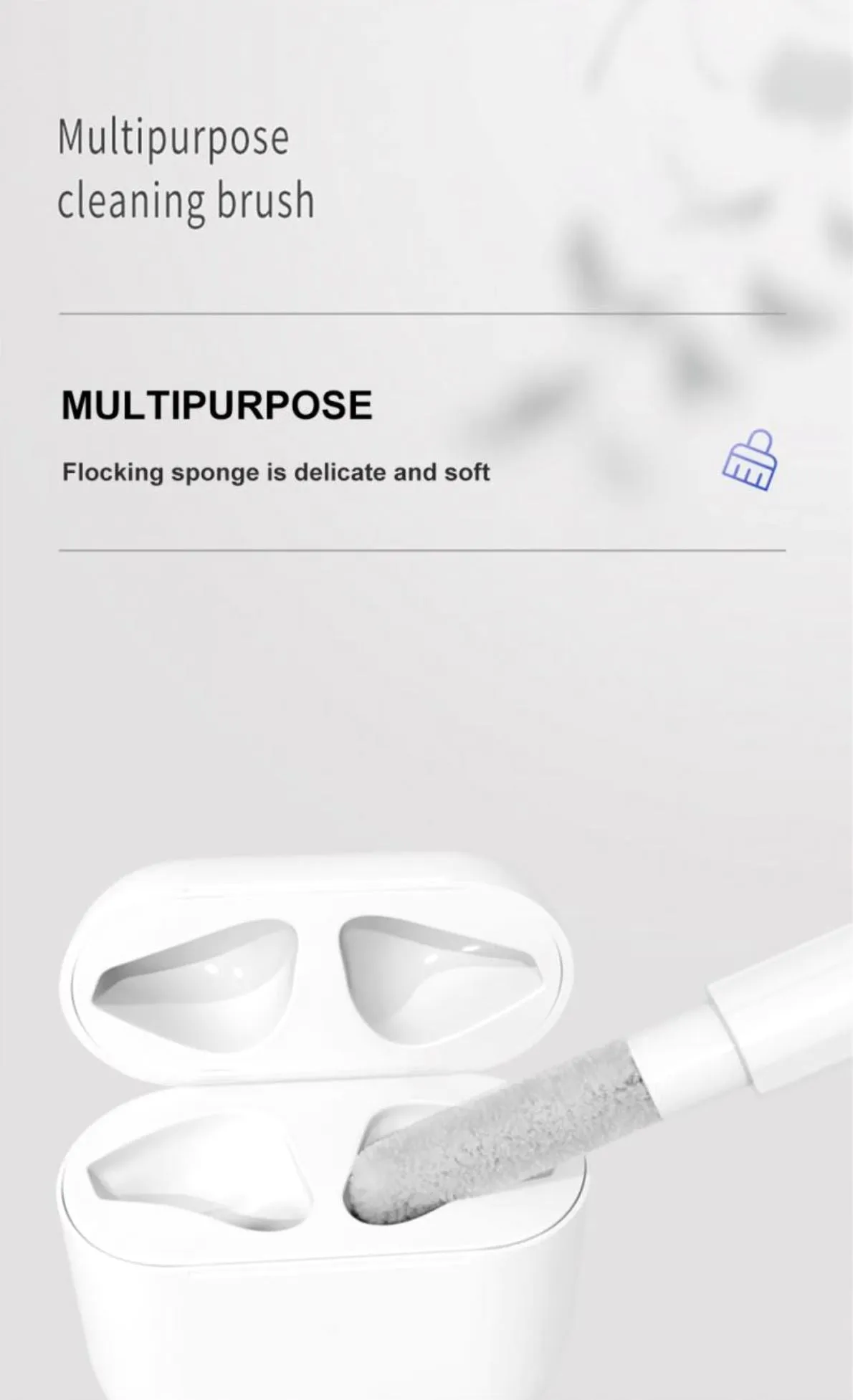 Furper Bluetooth Headset Cleaning Kit Earbuds Cleaning Pen Durable Multi Purpose Clean Brush Portable For Airpods Mobile Phones