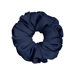 Georgette Navy Scrunchie