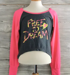 GIRL SIZE 4 (10/12 YEARS) - TRIPLE FLIP, Yoga Crop Top VGUC B35