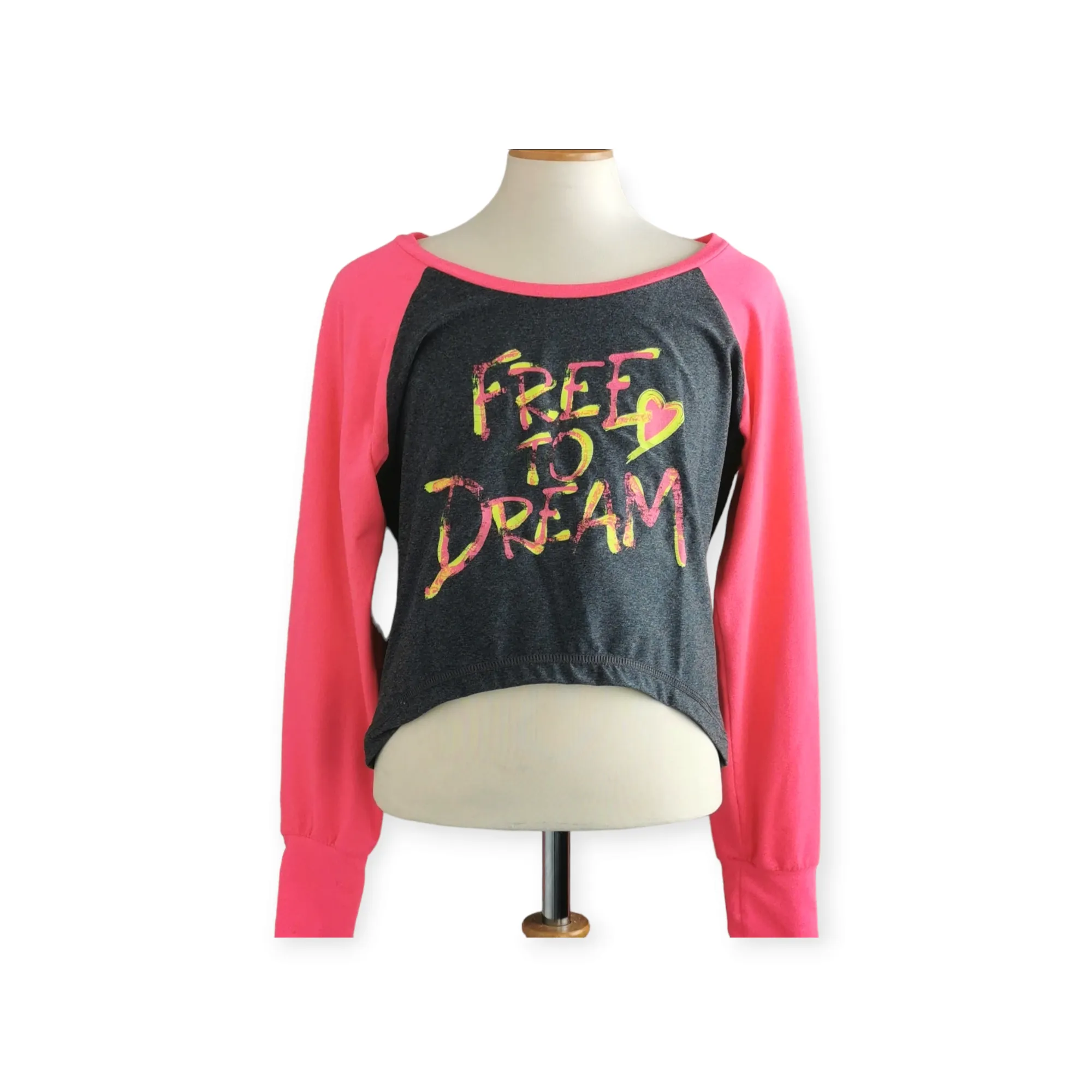 GIRL SIZE 4 (10/12 YEARS) - TRIPLE FLIP, Yoga Crop Top VGUC B35