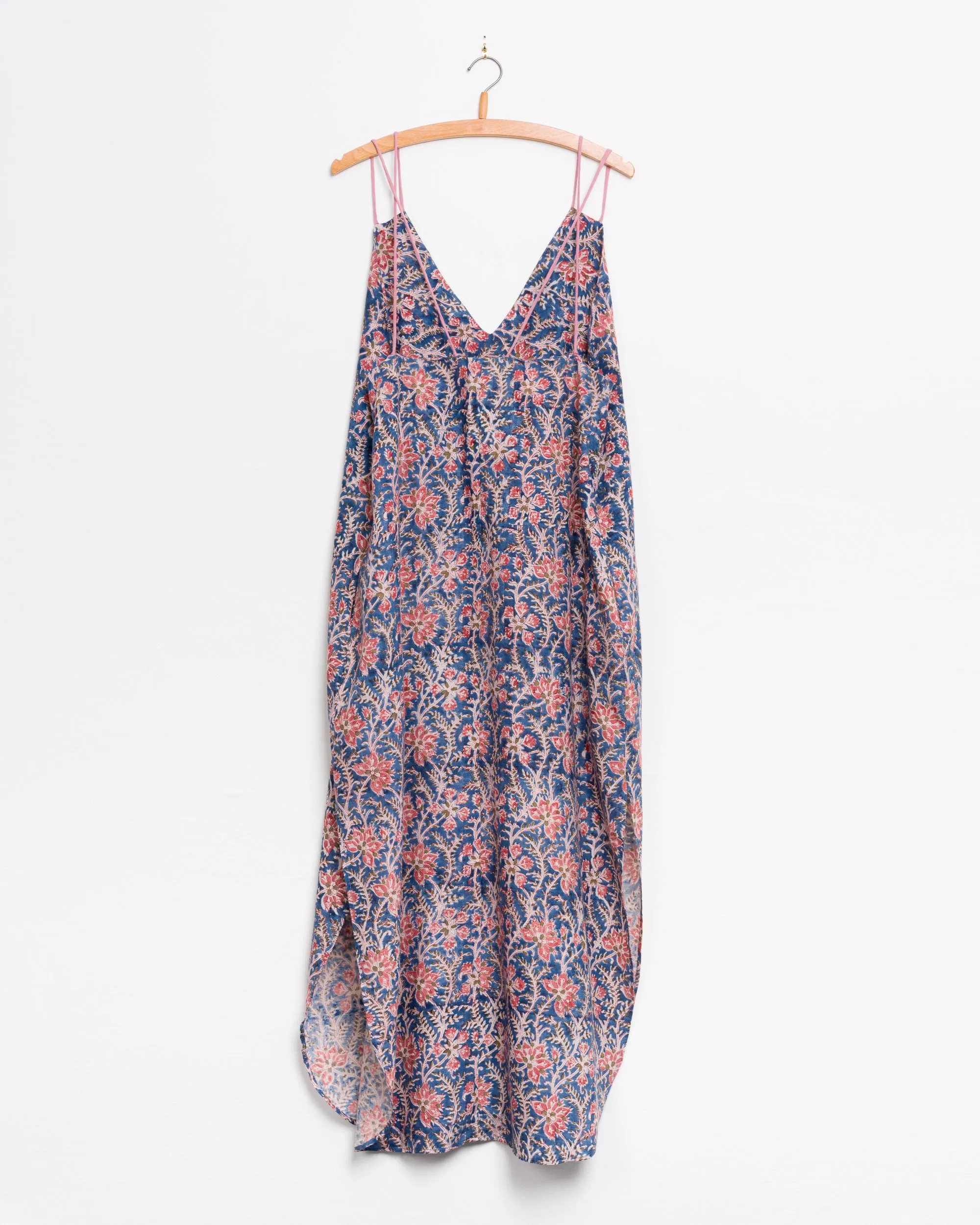 Grishma Camisole Dress in Blue Floral