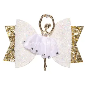hair clip , glitter ballet girl hair pin kids