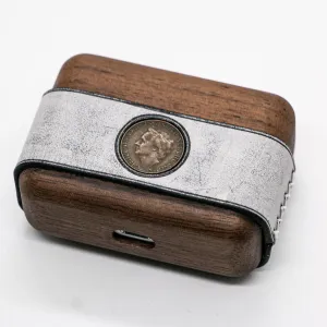 Handmade Leather Wood AirPods Pro Case Custom Leather AirPods Pro Case with Coin Airpod Case Cover
