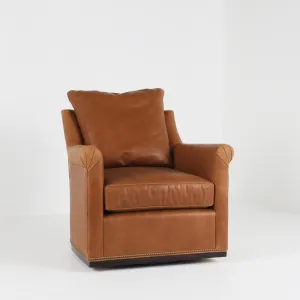 Houston Leather Swivel Chair