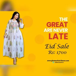 Indian Embroidery Buttons Frock