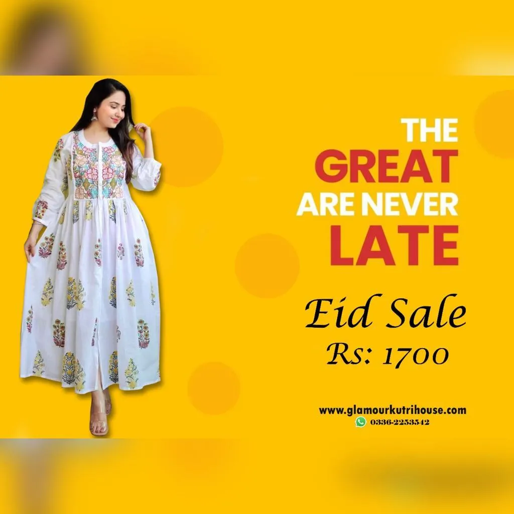 Indian Embroidery Buttons Frock