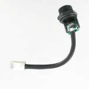 IP67 RJ45 Panel Unmated w/proof   100mm lead FTP