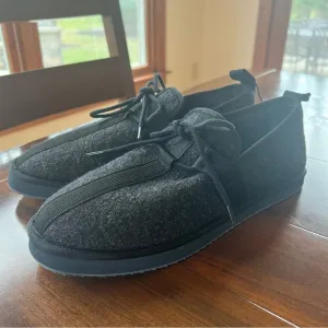 J. Crew Gray Wool Chore Slippers 8 NWT