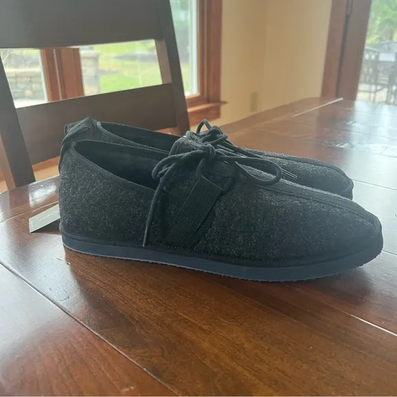 J. Crew Gray Wool Chore Slippers 8 NWT