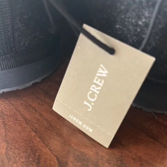 J. Crew Gray Wool Chore Slippers 8 NWT