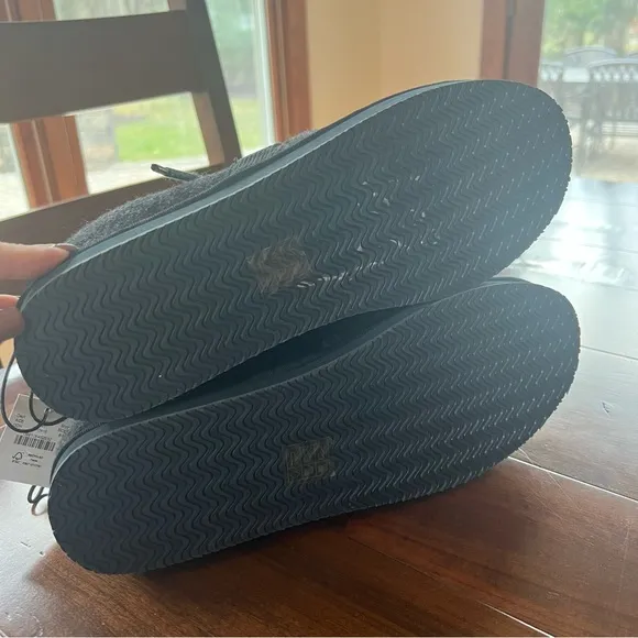 J. Crew Gray Wool Chore Slippers 8 NWT